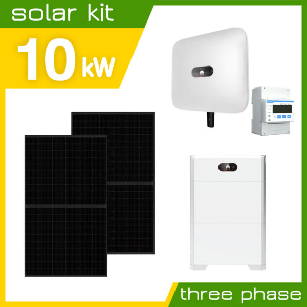 10kW Hybrid Three phase Solar system with Huawei Battery