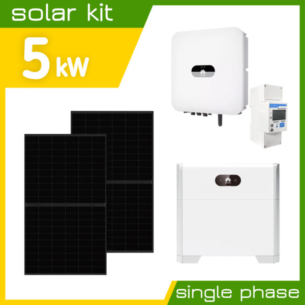 Single Phase Solar System 5kW with Huawei Battery